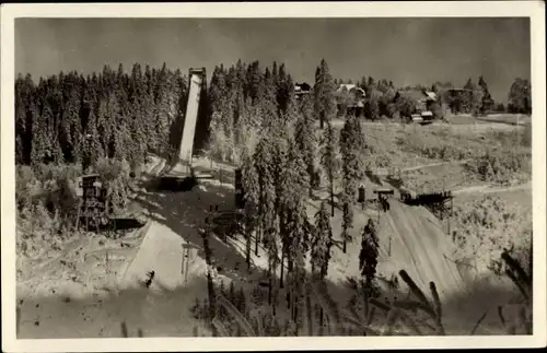 Ak Oberhof im Thüringer Wald, Thüringen Schanze, Winter