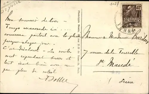 Ak Seignelay Yonne, Route de Brienon