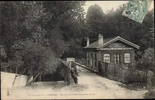 Ak Créteil Val de Marne, Entree de l'Ile Sainte Catherine, Pension