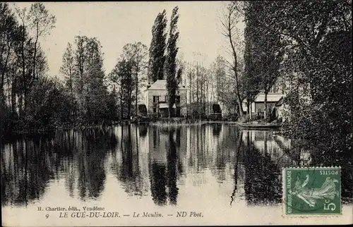 Ak Le Gué du Loir Loir et Cher, Le Moulin