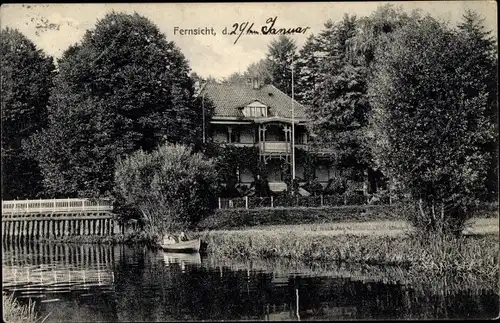 Ak Kellinghusen in Schleswig Holstein, Partie am Gasthaus Fernsicht