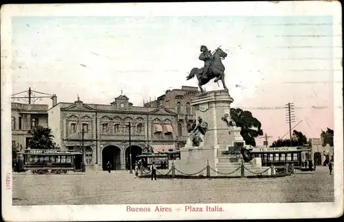 Ak Buenos Aires Argentinien, Plaza Italia