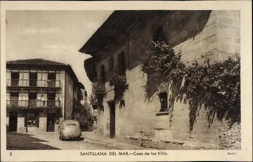 Ak Santillana del Mar Kantabrien, Casa de las Villa