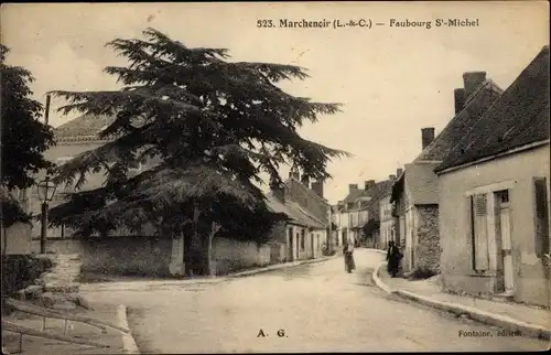 Ak Marchenoir Loir et Cher, Faubourg St. Michel