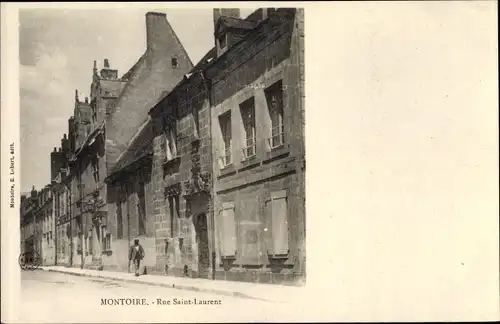 Ak Montoire Loir et Cher, Rue St. Laurent