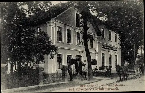 Ak Bad Rothenfelde am Teutoburger Wald, Hotel Lindenhof, Inh. Fritz Sickendick