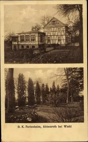 Ak Abbenroth Nümbrecht im Oberbergischen Kreis, BK Ferienheim