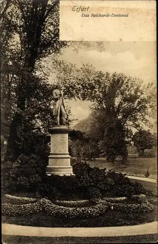 Ak Erfurt in Thüringen, Reichardt Denkmal