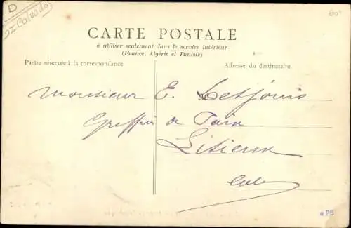 Ak Honfleur Calvados, Rue et Cours de la Republique