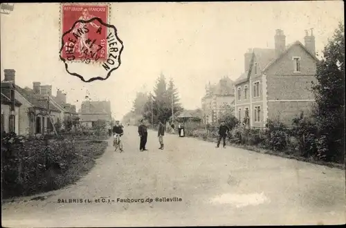 Ak Salbris Loir et Cher, Faubourg de Belleville