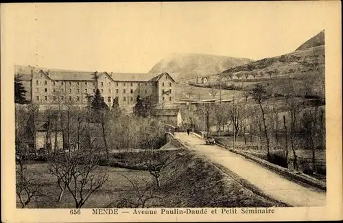 Ak Mende Lozère, Avenue Paulin Daudé, Petit Seminaire