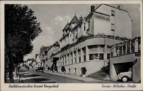 Ak Rengsdorf im Westerwald Rheinland Pfalz, Kaiser Wilhelm Straße, Kurhotel Eul