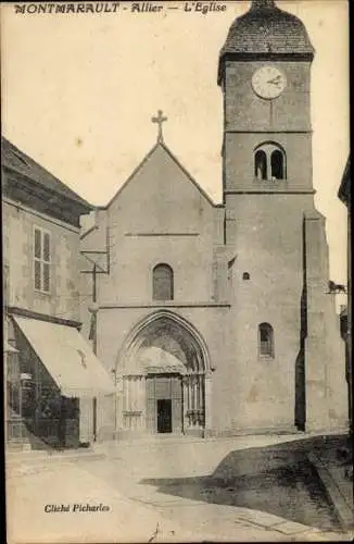 Ak Montmarault Allier, L'Eglise