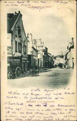 Ak Brunoy Essonne, La Grande Rue