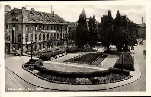 Ak Erfurt in Thüringen, Karl Marx Platz