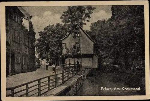 Ak Erfurt in Thüringen, Am Kreuzsand