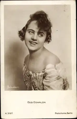 Ak Schauspielerin Ossi Oswalda, Portrait