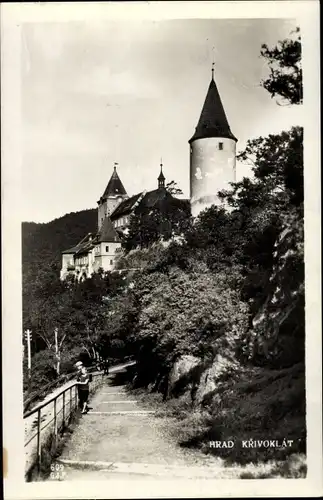 Ak Křivoklát Pürglitz Mittelböhmen, Burg