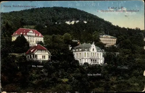 Ak Lahr im Schwarzwald, Deutsches Reichsweisenhaus, VIlla Holzer, Villa Mestler