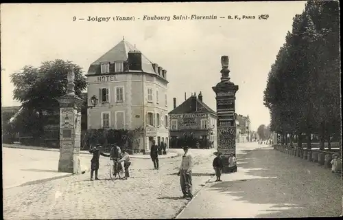 Ak Joigny Yonne, Faubourg Saint Florentin