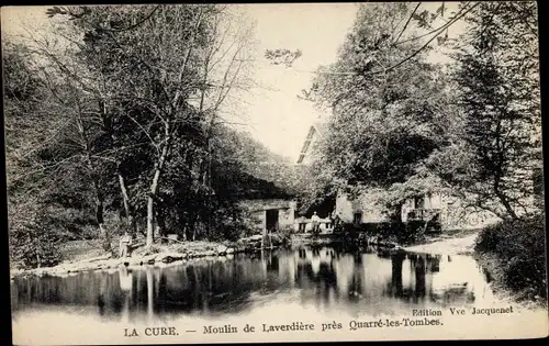 Ak La Cure Yonne, Moulin de Laverdiere pres Quarre les Tombes