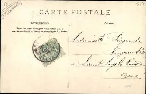 Ak Langrune sur Mer Calvados, Un jour de grande Maree, Uferpartie