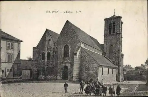 Ak Ivry sur Seine Val de Marne, L'Eglise, Kirche
