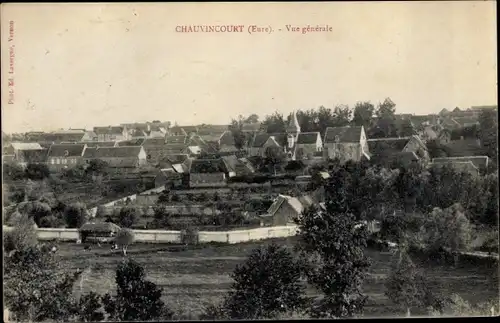 Ak Chauvincourt Eure, Vue générale