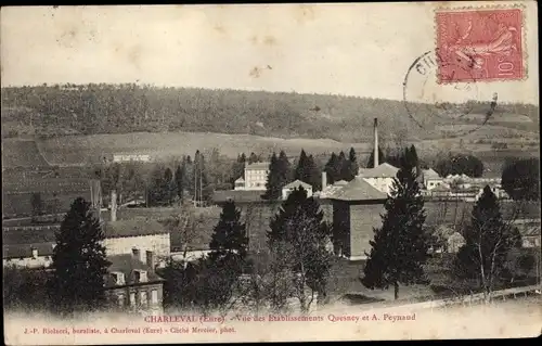 Ak Charleval Eure, Etablissements Quesney et A. Peynaud