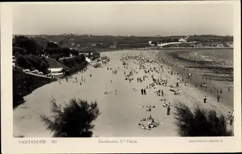 Ak Santander Kantabrien Spanien, Sardinero, segunda playa