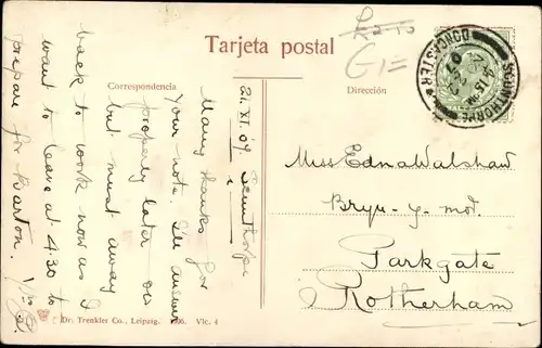 Ak Valencia Stadt Spanien, Glorieta Fuente del Triton