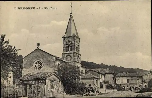 Ak Le Neufour Meuse, Ortsansicht, l'Eglise