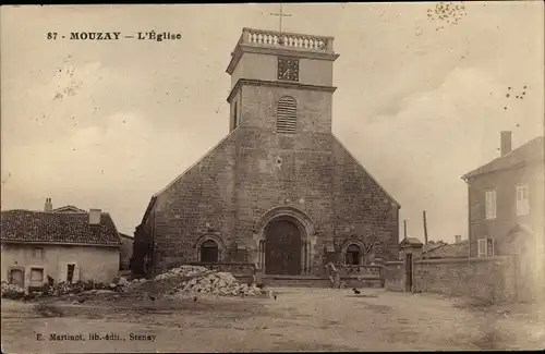 Ak Mouzay Meuse, l'Eglise