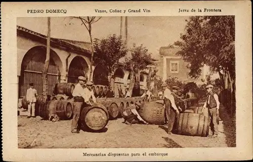 Ak Jerez de la Frontera Andalusien Spanien, Viños Pedro Domecq, Mercancías