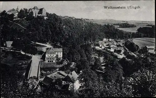 Ak Wolkenstein in Sachsen, Gesamtansicht