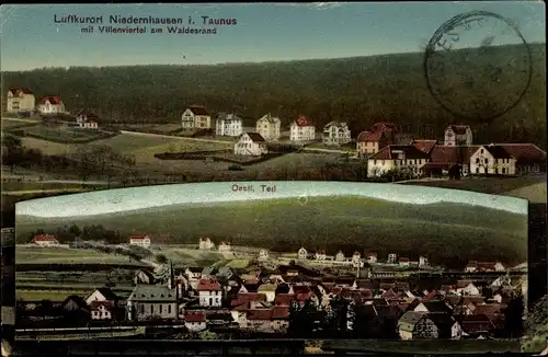 Ak Niedernhausen Rheingau Taunus Kreis, Villenviertel am Waldesrand, Östlicher Teil