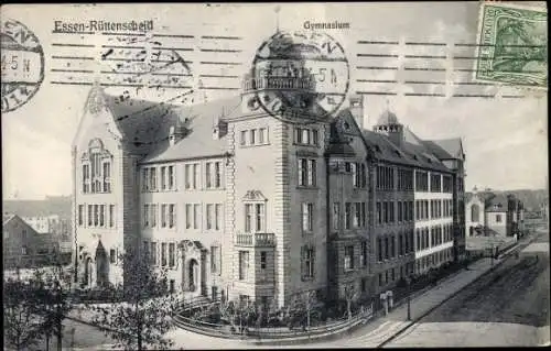 Ak Rüttenscheid Essen Ruhrgebiet, Gymnasium