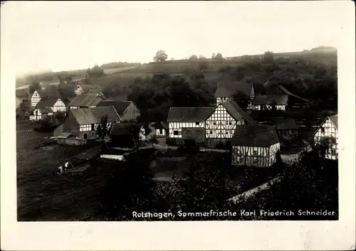 Ak Rolshagen Morsbach im Oberbergischen Kreis, Sommerfrische Karl Friedrich Schneider