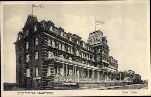 Ak Zandvoort Nordholland Niederlande, Grand Hotel