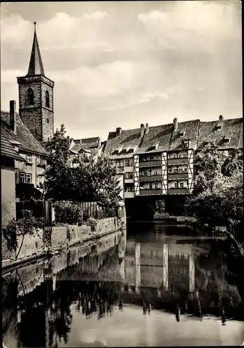 Ak Erfurt in Thüringen, Krämerbrücke