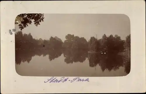 Foto Ak Plauen im Vogtland, Stadtpark, Seeblick