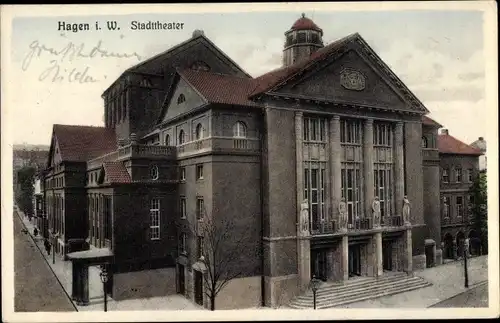 Ak Hagen in Westfalen, Stadttheater