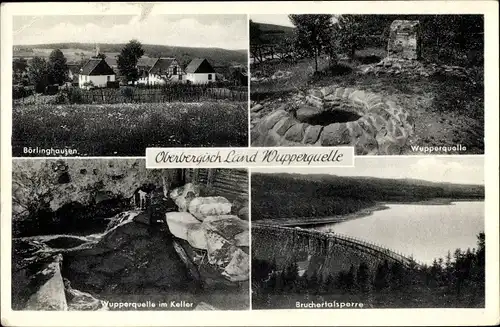 Ak Börlinghausen, Wupperquelle, Bruchertalsperre, Teilansicht