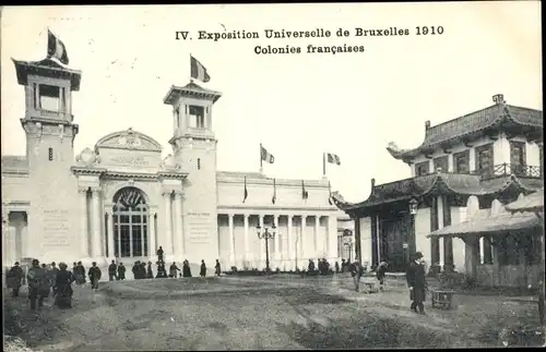 Ak Bruxelles Brüssel, Exposition Universelle de Bruxelles 1910, Colonies francaises