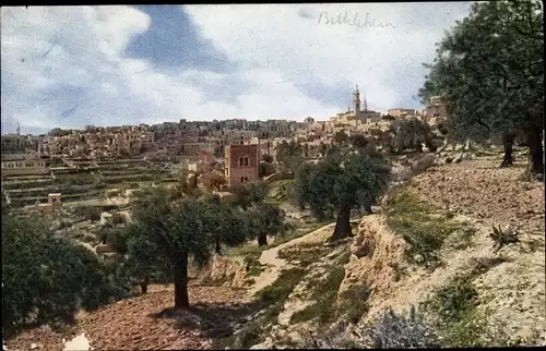 Ak Bethlehem Palästina, Panorama