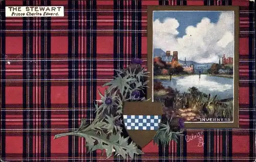 Wappen Passepartout Ak Inverness Schottland, The Stewart, Tuck No. 9403