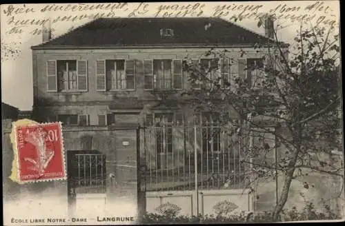 Ak Langrune Calvados, Schule, Ecole Libre Notre Dame