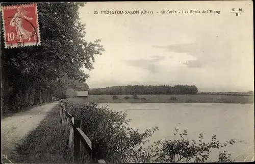 Ak Menetou Salon Cher, La Foret, Les Bords de l'Etang