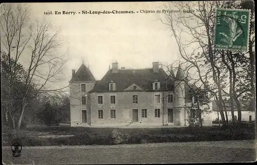 Ak Saint Loup des Chaumes Cher, Chateau de Pregiraud