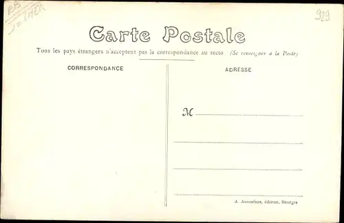 Ak Mereau Cher, Les Murs, vue Sud Ouest